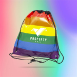 Jumbo Rainbow Drawstring Backpack