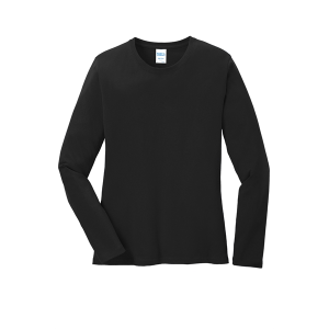 Port & Company Women's Long Sleeve Core Cotton Tee.