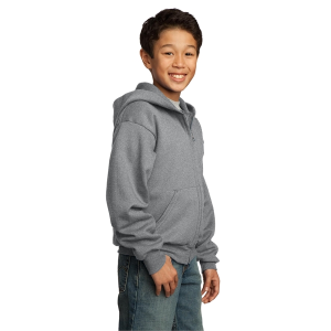 Port & Company - Youth Core Fleece Full-Zip Hooded Sweatshirt